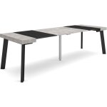 Skraut home - table console extensible, console meuble, 260, pour 12 personnes, pieds en bois, style ... Skraut home - table console extensible, console meuble, 260, pour 12 personnes, pieds en bois, style ...
