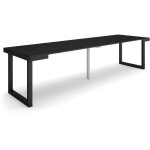 Skraut home - table console extensible, console meuble, 300, pour 14 personnes, pieds bois massif, style ... Skraut home - table console extensible, console meuble, 300, pour 14 personnes, pieds bois massif, style ...