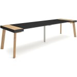 Table console extensible, console meuble, 300, pour 14 personnes, pieds en bois, style moderne, ch�ne ...