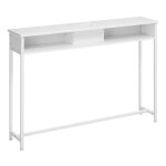 Table console fine avec multiprise, table de canap� avec 2 compartiments, chargement cach�, gain de place, ...