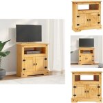 Table console gamme corona pin mexicain 80x43x78 cm - meuble tv - table basse - armoire d'angle - rangement ...