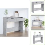 Table console gris b�ton 90x36x75 cm bois d'ing�nierie - table basse - meuble d'entr�e - table d'appoint ...