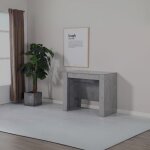 Table console grise 90x50 cm extensible � 3 m�tres - ofelia