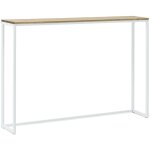 Table console icub eco - line - industriel vintage 30x118x80cm blanc - vintage