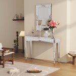 Table console plateau en verre miroir console meuble entrée table d'appoint pour salon couloir 120x35x80. ... Table console plateau en verre miroir console meuble entrée table d'appoint pour salon couloir 120x35x80. ...