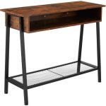 Table console style industriel 100 x 35 x 80, 5 cm