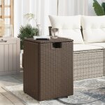 Table de couverture de bouteille de propane marron 40x40x60 cm vidaxl