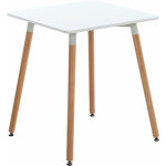 Clp - table de cuisine carrée avec un design en bois moderne 60 cm différentes couleurs colore : blanc ... Clp - table de cuisine carrée avec un design en bois moderne 60 cm différentes couleurs colore : blanc ...