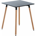 Clp - table de cuisine carrée avec un design en bois moderne 60 cm différentes couleurs colore : noir ... Clp - table de cuisine carrée avec un design en bois moderne 60 cm différentes couleurs colore : noir ...