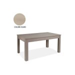 Table extensible en bois mélaminé couleur orme 160 - 320x90 cm Table extensible en bois mélaminé couleur orme 160 - 320x90 cm