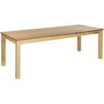 Table � manger de cuisine extensible plateau rectangulaire placage pieds bois d'h�v�a 160 / 240 x 90 ...