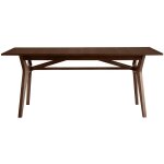 Miliboo - table extensible rallonges intégrées rectangulaire bois foncé noyer l180 - 220 cm foster Miliboo - table extensible rallonges intégrées rectangulaire bois foncé noyer l180 - 220 cm foster