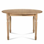 Hellin - table extensible ronde bois d105 + 1 allonge et pieds tournés - victoria Hellin - table extensible ronde bois d105 + 1 allonge et pieds tournés - victoria