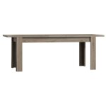 Meublorama - table extensible 160 - 200 cm - collection farra - ch�ne clair