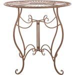 Clp - table jardin rustique de style rustique table basse de diffrentes couleurs couleur : antique brun ...