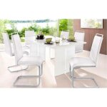 Table fixe ddesogu, table design rectangulaire, table de cuisine, 100% made in italy, 160x90h75 cm, blanc ...