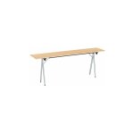Sans marque - table de formation pliante plateau hêtre l 200 x p 40 cm - piétement aluminium - maxiburo ... Sans marque - table de formation pliante plateau hêtre l 200 x p 40 cm - piétement aluminium - maxiburo ...