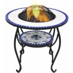 Vidaxl - table de foyer mosaque bleu et blanc 68 cm cramique
