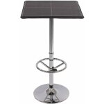 Table haute de bar bistrot avec repose - pied 110 cm noir tab04002 Table haute de bar bistrot avec repose - pied 110 cm noir tab04002