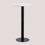 Table haute de bar ronde en terrazzo (�60 cm) dolce sklum