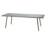 Table de jardin 10 - 12 places 234cm verte bergame
