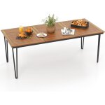 Table de jardin 200 cm pour 8 personnes, table exterieur en bois d'acacia avec trou de parasol dia. 5cm, ... Table de jardin 200 cm pour 8 personnes, table exterieur en bois d'acacia avec trou de parasol dia. 5cm, ...