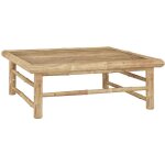 Vidaxl - table de jardin 65x65x30 cm bambou