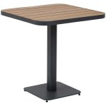 Hesperide - table de jardin bistro tyla acacia & graphite en acier trait� �poxy - hesp�ride