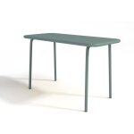 Table de jardin pour enfants en m�tal l. 80 cm - vert amande - popayan de mylia