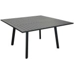Proloisirs - table de jardin extensible 6 / 8 personnes barcelona - graphite 100 / 145x145 cm Proloisirs - table de jardin extensible 6 / 8 personnes barcelona - graphite 100 / 145x145 cm