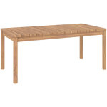Table de jardin extensible 8 - 12 personnes en teck 180 / 245 cm - kora