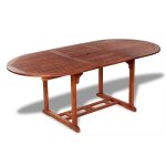 Table de jardin extensible acacia massif foncé woun 150 - 200cm Table de jardin extensible acacia massif foncé woun 150 - 200cm