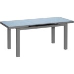 Table de jardin extensible en aluminium anthracite ibiza 8 � 10 personnes