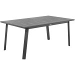 Hesperide - table de jardin extensible pavane en aluminium