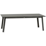 Hesperide - table de jardin extensible pavane graphite 12 places en aluminium trait poxy - hespride ...