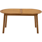 Table de jardin extensible rallonges int�gr�es en bois massif l160 - 210 cm mayel