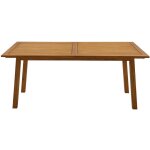 Table de jardin extensible rallonges int�gr�es en bois massif l180 - 240 cm mayel