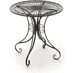 Dcoshop26 - table de jardin en fer forg diamtre  70 cm bronze vieilli mdj10050