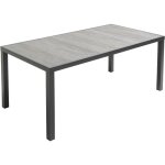 Oviala - table de jardin plateau en céramique effet béton - tivoli Oviala - table de jardin plateau en céramique effet béton - tivoli