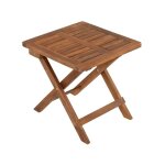 Estexo - table de jardin pliante en bois d'acacia 40 x 40 x 40 cm