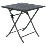 Hesperide - table de jardin carr�e azua 2 places graphite - hesp�ride