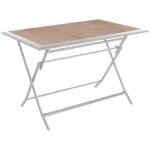 Hesperide - table de jardin pliante rectangulaire azua houblon & blanc 4 places en aluminium traité époxy ... Hesperide - table de jardin pliante rectangulaire azua houblon & blanc 4 places en aluminium traité époxy ...