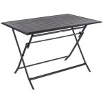 Hesperide - table de jardin pliante rectangulaire azua graphite 4 places en aluminium traité époxy - ... Hesperide - table de jardin pliante rectangulaire azua graphite 4 places en aluminium traité époxy - ...