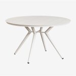 Table de jardin ronde en aluminium valérie sklum blanc gardenia Ø125 cm Table de jardin ronde en aluminium valérie sklum blanc gardenia Ø125 cm