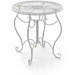 Clp - table jardin rustique de style rustique table basse de diffrentes couleurs couleur : blanc antique ...