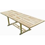 C&l jardin - table de jardin en teck batan 10 / 12 places