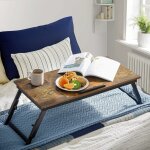 Table de lit, support pour ordinateur portable jusqu? 14, 3 pouces, plateau de service petit - djeuner, ...