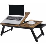 Table de lit, support pour ordinateur portable, plateau de service petit - djeuner, avec tablette et ...