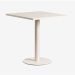 Table de cuisine carr�e 70x70 cm en fer mizzi sklum tapioca beige