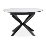 Table � manger c�ramique extensible  belli  160cm blanc